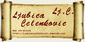 Ljubica Čelenković vizit kartica